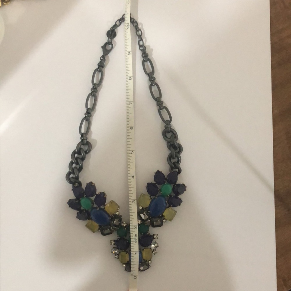 Stella & Dot Peacock Statement Necklace with Intricate Design - Picture 5 of 6